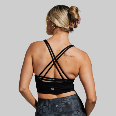 BORN PRIMITIVE CROSSFIRE SPORTS BRA - BLACK