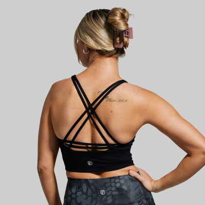 BORN PRIMITIVE CROSSFIRE SPORTS BRA - BLACK