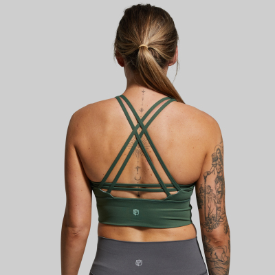BORN PRIMITIVE CROSSFIRE SPORTS BRA - GREEN