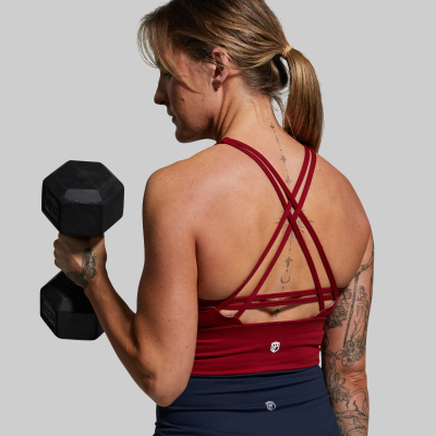 BORN PRIMITIVE CROSSFIRE SPORTS BRA - RED
