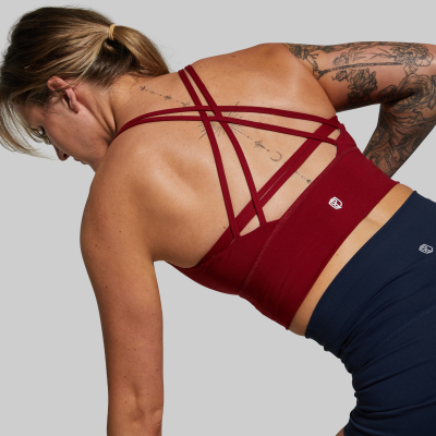 BORN PRIMITIVE CROSSFIRE SPORTS BRA - RED