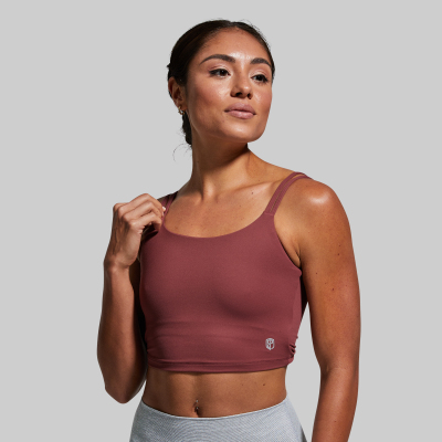BORN PRIMITIVE DONT GET TWISTED SPORTS BRA - POMEGRANATE