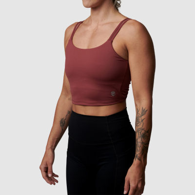 BORN PRIMITIVE DONT GET TWISTED SPORTS BRA - POMEGRANATE