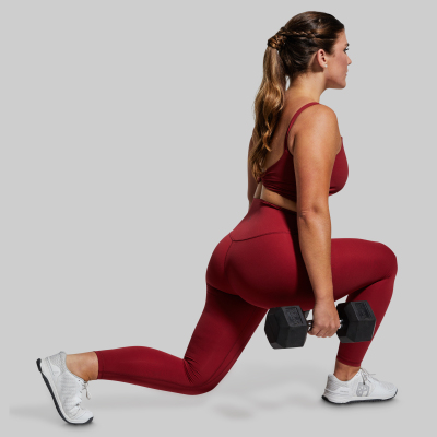 BORN PRIMITIVE DONT GET TWISTED SPORTS BRA - RHUBARB