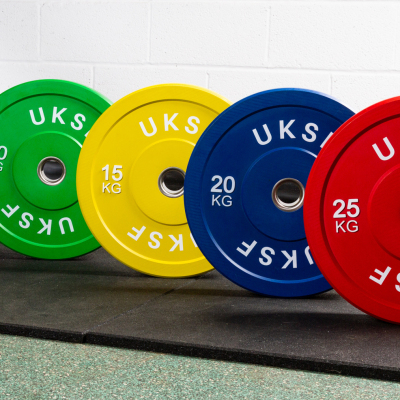 UKSF IWF Colour Coded Bumper Plates (clearance sale)
