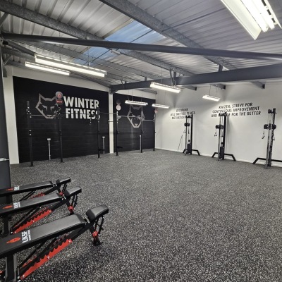 Rubber membrane gym flooring