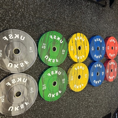 UKSF Marble Olympic Bumper Plates
