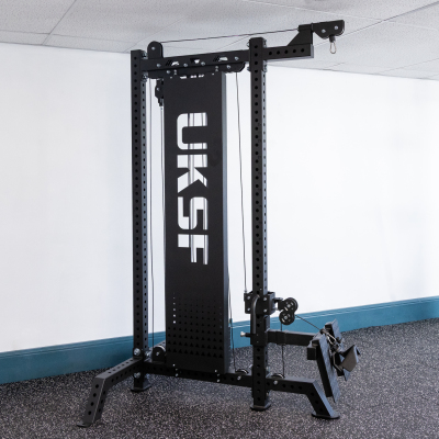 UKSF Pulley Machine with Lat Pull Down, Seated Row & Adjustable Cable Station