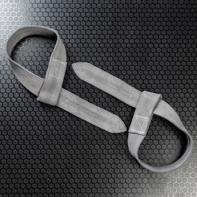 UKSF leather lifting straps GREY
